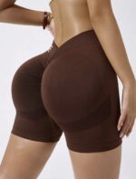 Biker Short Tiro Bajo En V Gym Minute – Marrón Ref. 4150 - Imagen 3