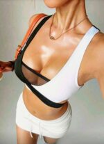 Top Deportivo Con Espalda Abierta – Negro Ref. 2575 - Imagen 4