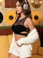 Top Deportivo Con Malla – Negro Ref. 2580