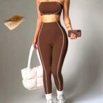 Conjunto Deportivo Power Curve Push Up – Marrón Ref. 5490