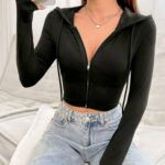 Chaqueta Deportiva Casual Con Capota – Negro Ref. 6175