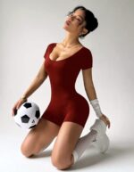 Enterizo Deportivo Push Up Seamless – Vino Ref. 5295 - Imagen 6