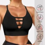 Crop Top Deportivo Espalda Descubierta Escotado – Negro Ref. 2595