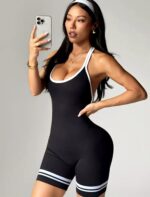 Enterizo Deportivo Seamless Push Up - Negro Ref. 5495 - Imagen 6