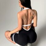 Enterizo Deportivo Seamless Push Up - Negro Ref. 5495