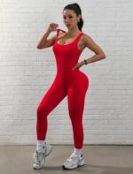 Enterizo Deportivo Transpirable Push Up Tiro bajo - Rojo Ref. 5235