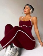 Enterizo Deportivo Push Up Seamless - Vino Ref. 5465