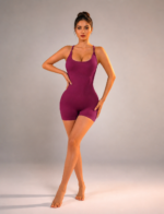 Enterizo Deportivo Seamless Push Up - Vino Ref. 5515 - Imagen 2