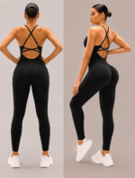 Enterizo Deportivo Push Up Seamless - Negro Ref. 5520 - Imagen 5