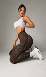 Leggings Deportivo Tiro Bajo Push Up - Marrón Ref. 1560 - Imagen 3