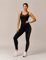 Enterizo Deportivo Push Up Control Abdomen - Negro Ref. 5525