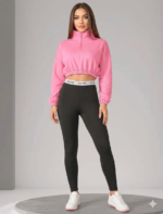 Chaqueta Deportiva Con Cremallera Ajustable - Rosa Ref. 6185 - Imagen 2