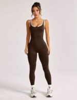 Enterizo Deportivo Push Up Tiro Bajo - Marrón Ref. 5310 - Imagen 6