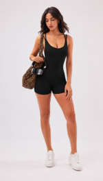 Enterizo Deportivo Push Up Seamless - Negro Ref. 5540 - Imagen 4