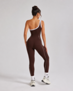 Enterizo Deportivo Push Up One Shoulder - Marrón Ref. 5545 - Imagen 3