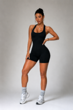 Enterizo Seamless Push Up Tiro Bajo Sculpt - Negro Ref. 5560
