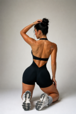 Enterizo Seamless Push Up Tiro Bajo Sculpt - Negro Ref. 5560 - Imagen 4