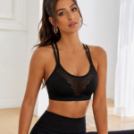 Crop Top Deportivo PowerFit con Copa Removible - Negro Ref. 2600
