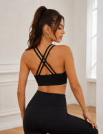 Crop Top Deportivo PowerFit con Copa Removible - Negro Ref. 2600 - Imagen 4