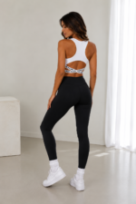 Crop Top Deportivo Premium Power Fit - Blanco Ref. 2605 - Imagen 2