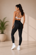 Leggings Deportivo Push Up Malla Sculpt - Negro Ref. 1565 - Imagen 3