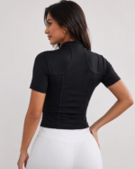 Chaqueta Deportiva SculptFit Manga Corta - Negro Ref. 6195 - Imagen 2