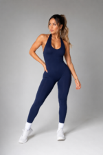 Enterizo Deportivo Push Up Seamless Espalda Descubierta - Azul Ref. 5570 - Imagen 6