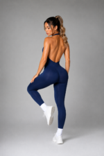 Enterizo Deportivo Push Up Seamless Espalda Descubierta - Azul Ref. 5570 - Imagen 3