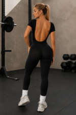 Enterizo Deportivo Push Up Espalda Descubierta - Negro Ref. 5500 - Imagen 5