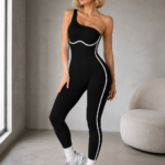 Enterizo Deportivo Push Up Seamless - Negro Ref. 5580