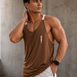Camiseta Deportiva Athletic Tank Top - Marrón Ref. 3015