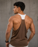 Camiseta Deportiva Athletic Tank Top - Marrón Ref. 3015 - Imagen 4