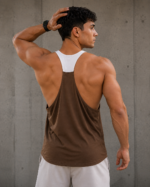 Camiseta Deportiva Athletic Tank Top - Marrón Ref. 3015 - Imagen 5