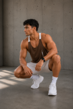 Camiseta Deportiva Athletic Tank Top - Marrón Ref. 3015 - Imagen 6