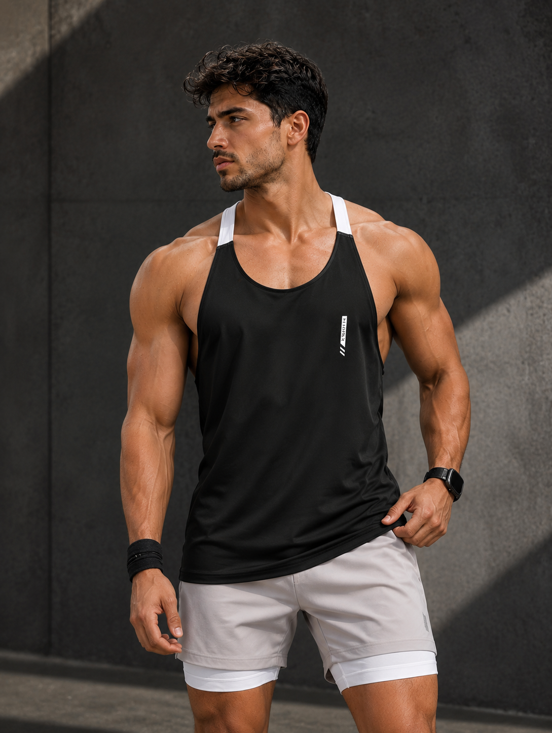 ChatGPT Image 23 ago 2026, 04_57_45 p.m. Camiseta Deportiva Athletic Tank Top – Negro Ref. 3015 - Imagen 1