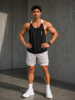 Camiseta Deportiva Athletic Tank Top – Negro Ref. 3015 - Imagen 3