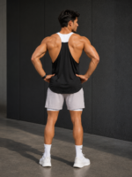 Camiseta Deportiva Athletic Tank Top – Negro Ref. 3015 - Imagen 4