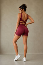 Enterizo Deportivo Push Up Espalda Cruzada - Borgoña Ref. 5585 - Imagen 6