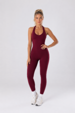Enterizo Deportivo Sculpt Fit Seamless - Rojo Vino Ref. 5590 - Imagen 5