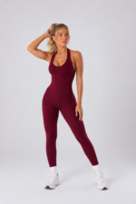 Enterizo Deportivo Sculpt Fit Seamless - Rojo Vino Ref. 5590