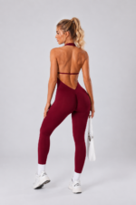 Enterizo Deportivo Sculpt Fit Seamless - Rojo Vino Ref. 5590 - Imagen 6
