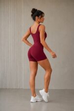 Enterizo Deportivo Push Up Espalda Cruzada - Borgoña Ref. 5585 - Imagen 5