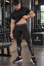 Leggings Lycra Deportivo Hombre PEIKOU - Negro Ref. 8055