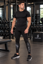 Leggings Lycra Deportivo Hombre PEIKOU - Negro Ref. 8055 - Imagen 2