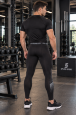 Leggings Lycra Deportivo Hombre PEIKOU - Negro Ref. 8055 - Imagen 3
