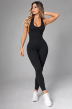 Enterizo Deportivo Push Up Seamless Espalda Descubierta - Negro Ref. 5570 - Imagen 6