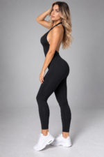Enterizo Deportivo Push Up Seamless Espalda Descubierta - Negro Ref. 5570 - Imagen 4