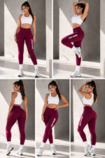Leggings Deportivo Térmico Tipo Sudadera - Borgoña Ref. 1570 - Imagen 6