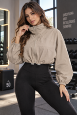 Chaqueta Deportiva Transpirable Corta - Caqui Ref. 6210 - Imagen 3