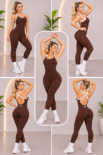 Enterizo Deportivo Seamless Push Up - Marrón Ref. 5610 - Imagen 7